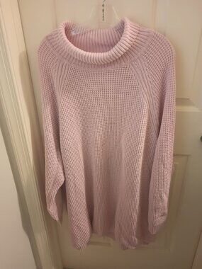 Woman Within 3x Pink Turtleneck Sweater